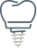 Icon of a dental implant