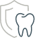 Icon of a tooth and a shield