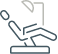 Icon of a dental treatment chair